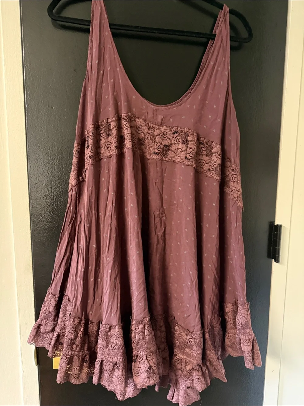 FREE PEOPLE Young And In Love Mini Slip Dress